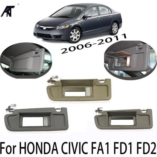 Car Left Driver Side Sunvisor Sunshade Sun Shield Antidazzle Visor For HONDA CIVIC FD1 FD2 FA1 2006 2007 2008 2009 2010 2011