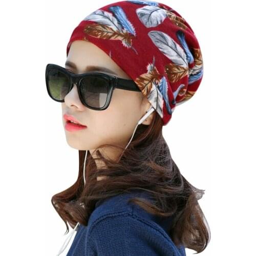 Multifunction Hats Women Breathable Pregnant Woman Hats Lady Leaf Caps Girls Spring Autumn Scarf Hat Dual-use