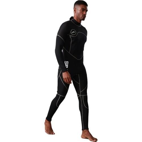 Mens Wetsuit 3mm Neoprene Jumpsuit, Youth Adult Full Body Diving Suits for Scuba Surfing Swimming Long Sleeve Back Zip