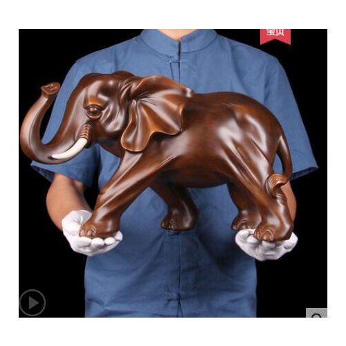 Rosewood elephant set the home accessories and s for the opening of the gift office decoration Animal art homeroom Art Statue