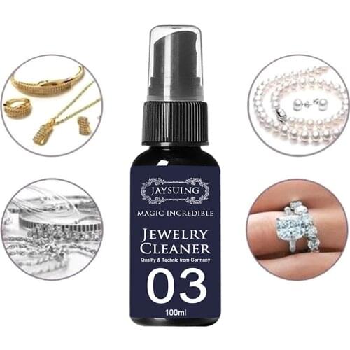 Natural Jewelry Cleaner Cleaning Solution Tarnish Remover for Diamonds Gold