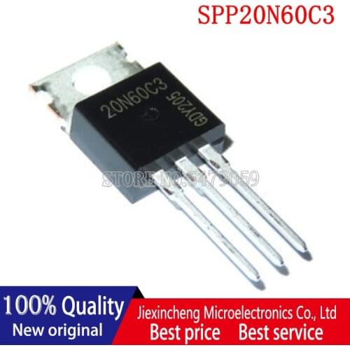 10PCS SPP20N60C3 20N60C3 TO-220 mosfet New Original