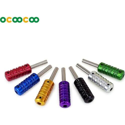 One ribbed grip set Tattoo Aluminum alloy 25mm Machine 1" Grips Tubes Back Stem