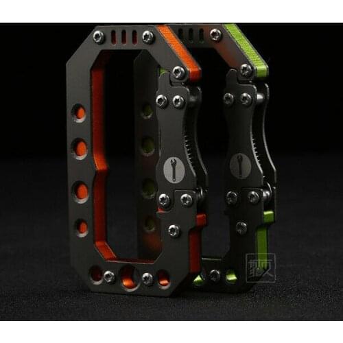 Outdoor EDC Carabiner Backpack Keychain Ring Climbing Safety Locking Buckle