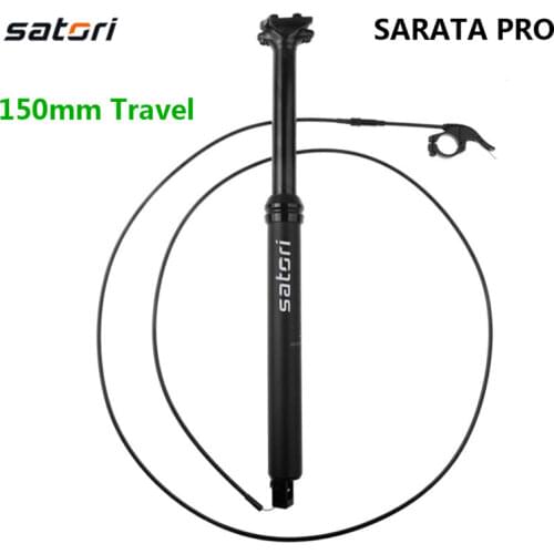 Satori Adjustable Bike Seatpost Travel 150mm 30.9 31.6mm Remote control bicycle Seat Post485mm for comfort saddle hot selling