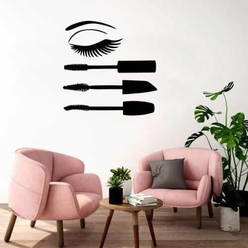 Drop Shipping make up，eyelash Wall Sticker Home Decor Decoration For Living Room Kids Room Decoration Accessories Murals