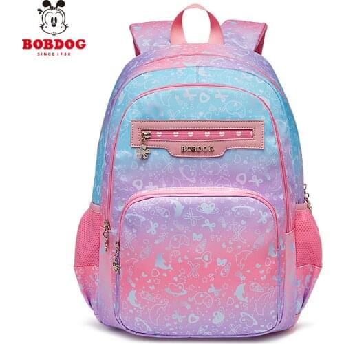 BOBDOG Rainbow School Bags For Teenage Girls Children Backpacks Kid Bag Schoolbag