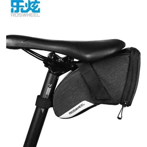 ROSWHEEL 131470 Waterproof Bike Saddle Bag Seat Pack Bicycle bags & Panniers Storage Bag for Road Bike Mountain Bike MTB Bicycle