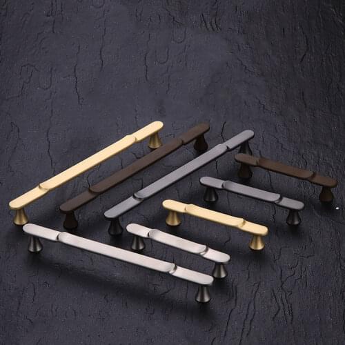 Zinc Alloy Kitchen Handle Cabinet Handles Pull Wardrobe Drawer Knob Dresser Closet Cupboard Door Handle Hardware