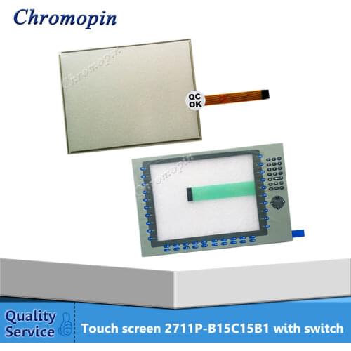 Touch panel for AB 2711P-B15C15B1 2711P-B15C15B2 2711P-B15C1D2 2711P-B15C10D2 PanelView Plus CE 1500 with Membrane keypad