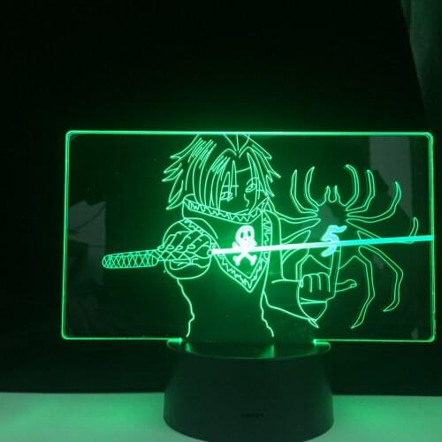 FEITAN PORTOR LED ANIME LAMP HUNTER X HUNTer Anime light 3d 16 Colors Remote Control Change Led Night Light Home Decor Gift
