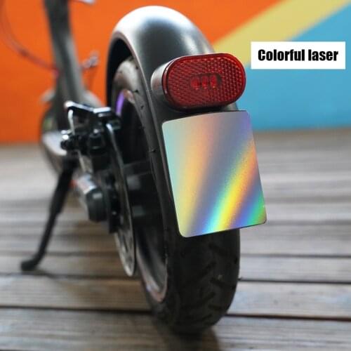 Scooter License Plate Mudguard Reflective Stickers for M365 Pro 2 Accessory