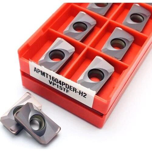 Carbide Insert APMT1604 H2 VP15TF Carbide End Milling Tool CNC Milling Insert APMT1604PDER H2 VP15TF Turning Insert