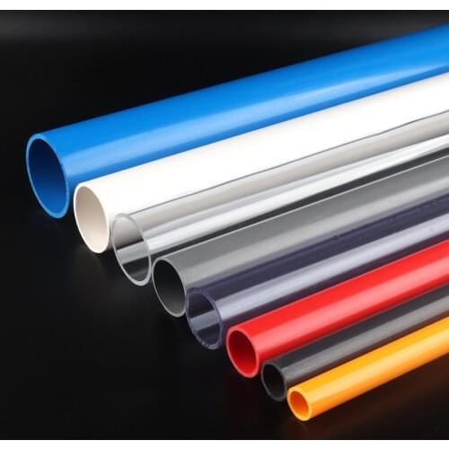 2Pcs Out Diameter 20~110mm PVC Pipe Aquarium Fish Tank Water Supply UPVC Tube Garden Irrigation Watering Fittings 50CM Length