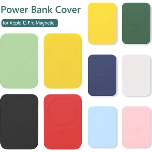 Magsafing Ultra-Thin Silicone Protective Case For IPhone 11 12 Pro Max XSR Wireless Charger Cover For Magsafe Battery Pack Shell