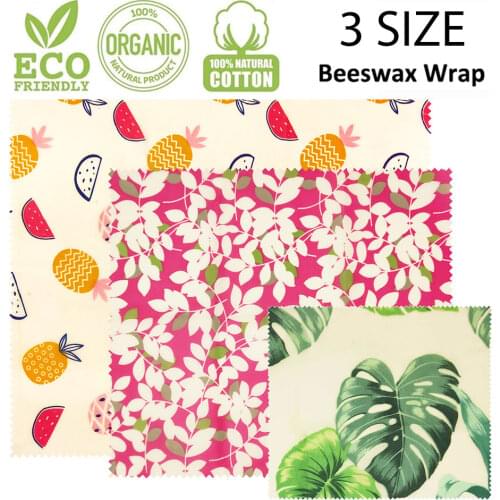 Visual Touch Reusable Food Wrap Beeswax Cloth Wrap Bread Bag Organic Beeswax Cloth Food Wrapper Wrapping Paper Storage
