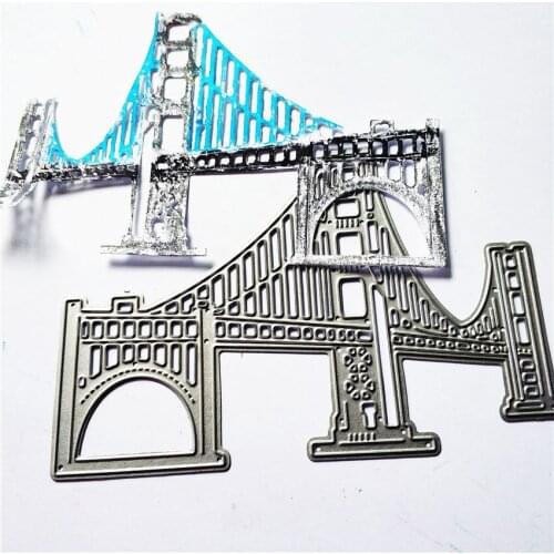 124X81MM Bay bridge die Cutting dies metal crafts paper die-cutting /DIY embossing Easter Halloween Scrapbooking