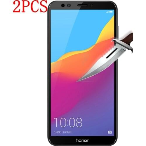 2PCS Full Cover Tempered Glass For Huawei Honor 7C Screen Protector protective film For Huawei Honor 7C Pro AUM-L41 glass