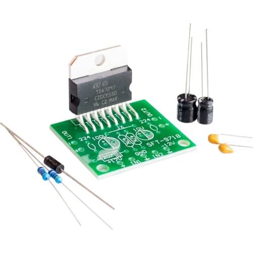 10pcs/lot TDA7297 amplifier board spare parts dc 12v grade 2.0 dual audio encoding 15w electronic diy kit