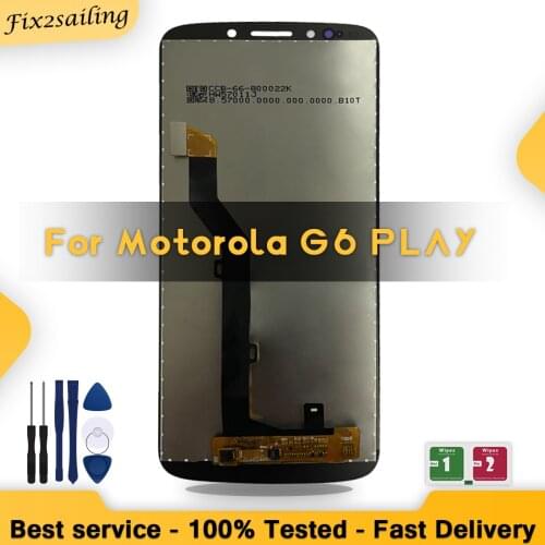 100% Tested LCD With/No Frame For Motorola Moto G6 play XT1922 XT1922-3 LCD Display With Touch Screen Assembly Replacement