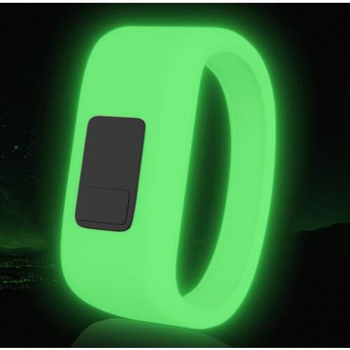 100PCS Fluorescence Sport Wrist Strap for Garmin Vivofit JR Band Replacement Soft Silicone Bands for Garmin vivofit 3 Wristband