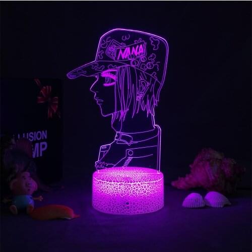 3D LED Nightlight Anime Nana Table Lamp for Bedroom Decor Nana Osaki Figure Kids Child Girls Light Manga Gift Dropshipping
