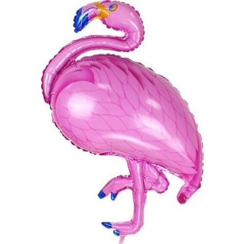 500pcs/lot Large Flamingo Balloons Cartoon Bird Animal Foil Birthday Wedding Summer Party Decor Helium Inflatable Ballons