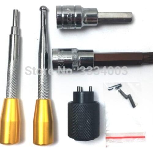 6PCS diesel common rail injector nozzle disassemble tool kits for BOSSCH DENSSO, common rail injector repair tool