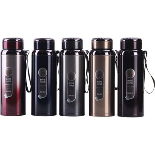 600/800ml 316 Stainless Steel Business Thermos Large Capacity Insulated Water Bottle Portable Car Travel Vacuum Flask