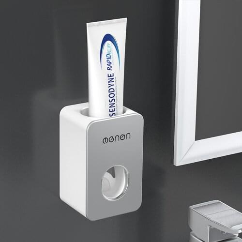 Automatic Toothpaste Squeezer Dust-Proof Toothpaste Dispenser Wall Mounted For Bathroom Accessories Toothbrush Toothpaste Holder