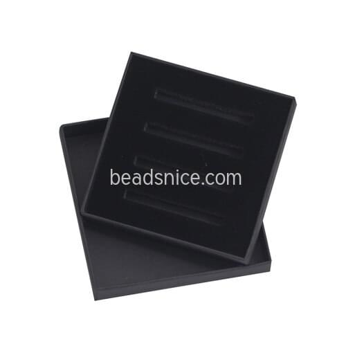 Beadsnice Square Cardboard Tie Clip Box Jewelry Gift Box Black Accessories ID 40383