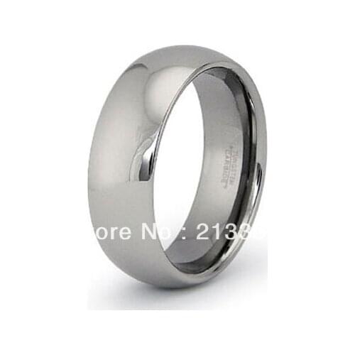 FREE SHIPPING USA WHOLESALES CHEAP PRICE BRAZIL RUSSIA CANADA UK HOT SALE 8MM DOMED SILVER BRIDAL A MENS TUNGSTEN WEDDING RING
