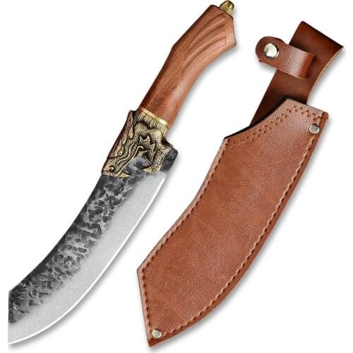 Damask 7Cr17 Molybdenum Vanadium Steel 7.5 Inch Slicing Knife Kitchen Knife Japanese Kitchen Knives Chefs Knives Chinese Cleave