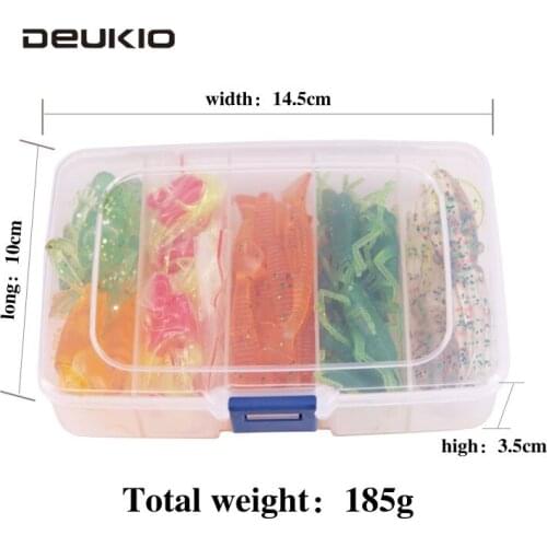 DEUKIO Fishing Lure Soft Frog Shrimp Cricket Octopus Bionic Baits 2 Lead Hooks Leurre Souple Swim Bait Pesca Fishing Tackle 2018