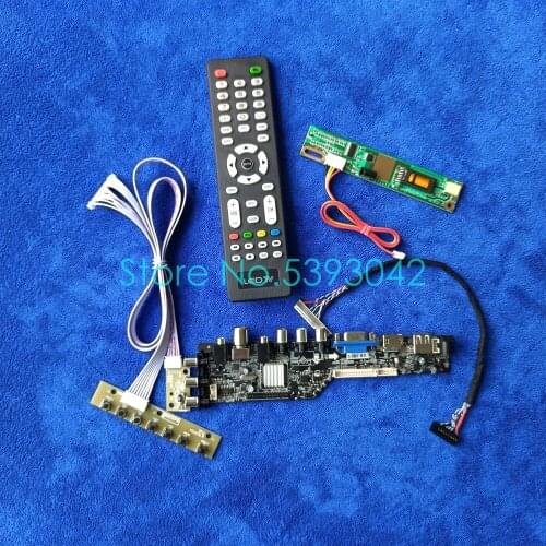 For LP141WX1(TL)(E1)/(TL)(E2)/(TL)(E3)/(TL)(E5)/(TL)(E6) LVDS 30Pin 1CCFL 3663 digital DVB 1280*800 USB+ controller card kit