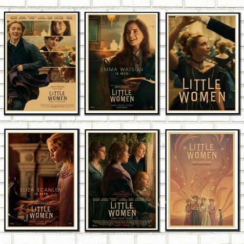Film Pictures Little Women Movie Art Wall Decor Prints Painting for Living Room Bedroom Kraft paper Posters