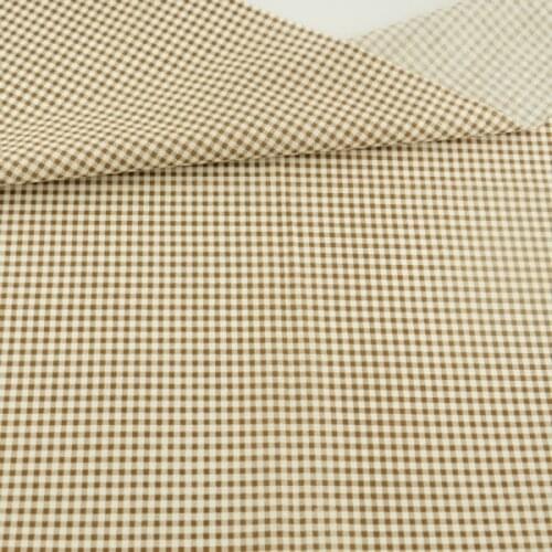 Brown and White Check Design Patchwork Fabrics Cotton Fabric Fat Quarter Tissue Crafts Dolls Textile Sewing Cloth Telas Tecido