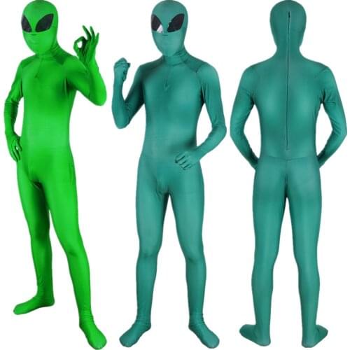 Unisex Kids Adult ET Alien Cosplay Costume Zentai Bodysuit Suit Jumpsuits Halloween Prop