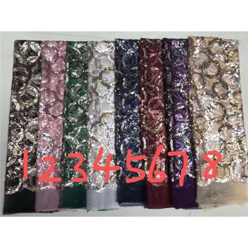 Round sequins 1JRB-20.31302 french net lace fashionable flower french style net fabric for party
