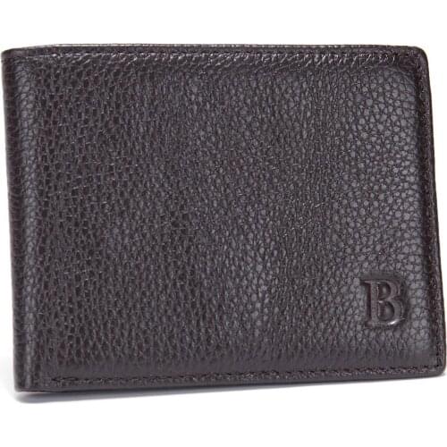 Hot sell New fashion cowhide leather men wallet thin men bill card photo holder wallet pratical classical men purse- MJ01-2