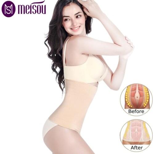 Meisou Waist Trainer Corset Weight Loss Workout Body Shaper Seamless Hip Women Shapewear Stomach Slimming Belt Bodysuit Lingerie