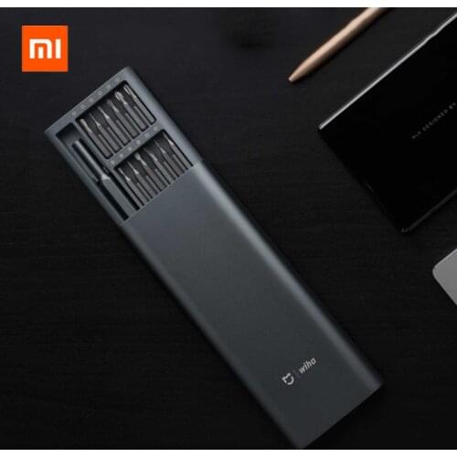 Original Xiaomi Mijia Wiha 24 in 1 Precision Magnetic Bits Alluminum Box Screw Driver Repair Tools smart home Kit