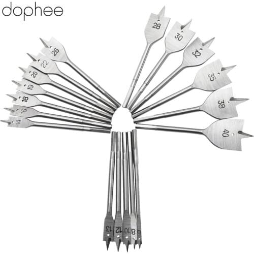 Dophee Drill Bits Herramientas Para Carpinteria Wood Boring Spade Woodworking Spade Paddle Tools Drill Power Tool 8PCS 6MM-18MM