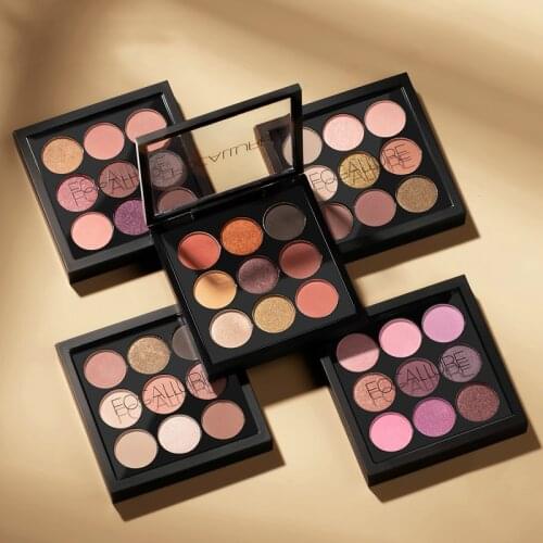9 Colors Makeup Eyeshadow Palette Makeup Eyeshadow Palette Matte&Shimmer Smoky Eye Shadow Palette