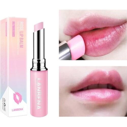 Beeswax Moisturizing Lip Balm Prevent Chapped Leave Lip Plump Rose Essence Improve Dark Lips Discoloration Lip Gloss 10g