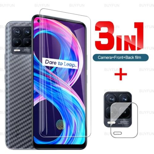 For oppo realme 8 pro Back Fiber soft film + Front Screen Protector for realme 8 7 pro 7i c21 c11 2021 GT Neo Camera Lens Film