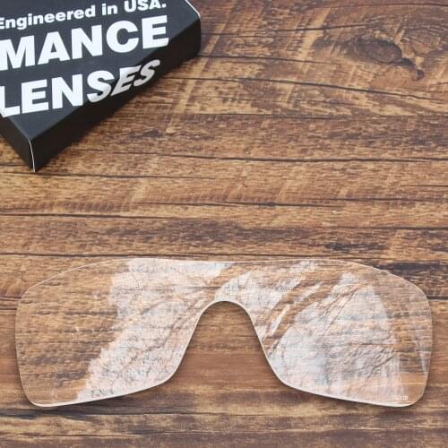 ToughAsNails Resist Seawater Corrosion Polarized Replacement Lenses for Oakley Batwolf Sunglasses Clear Color (Lens Only)
