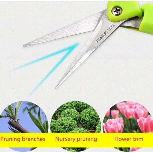 Garden Pruning Shears Stainless Steel Pruning Tools Hand Pruner Cutter Household N58A