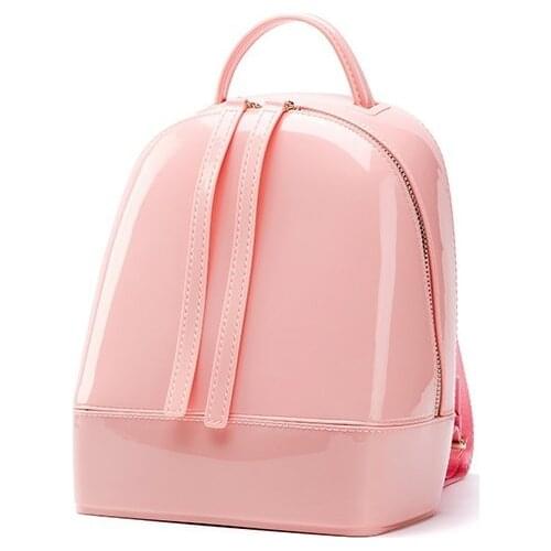 Chic all match jelly bag backpack beach backpack casual candy travel bag