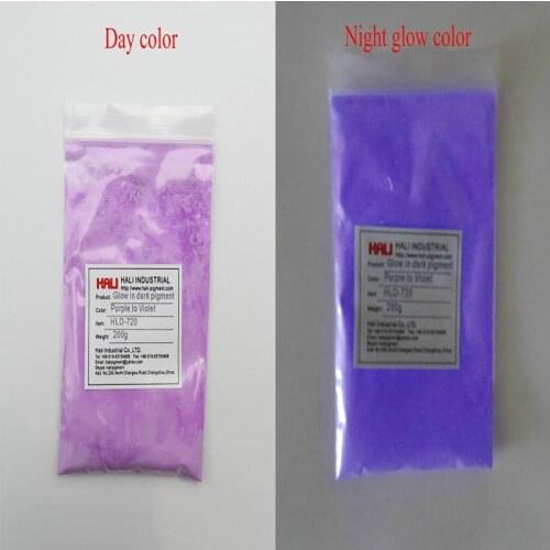 Glow in dark pigment,photoluminescent powder,luminous powder,item:HLD-720,glowing color:violet,1lot=200g,free